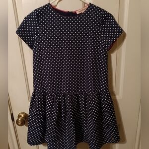 Juicy Couture Navy Polka Dot Girls Dress Size 14 Kid.